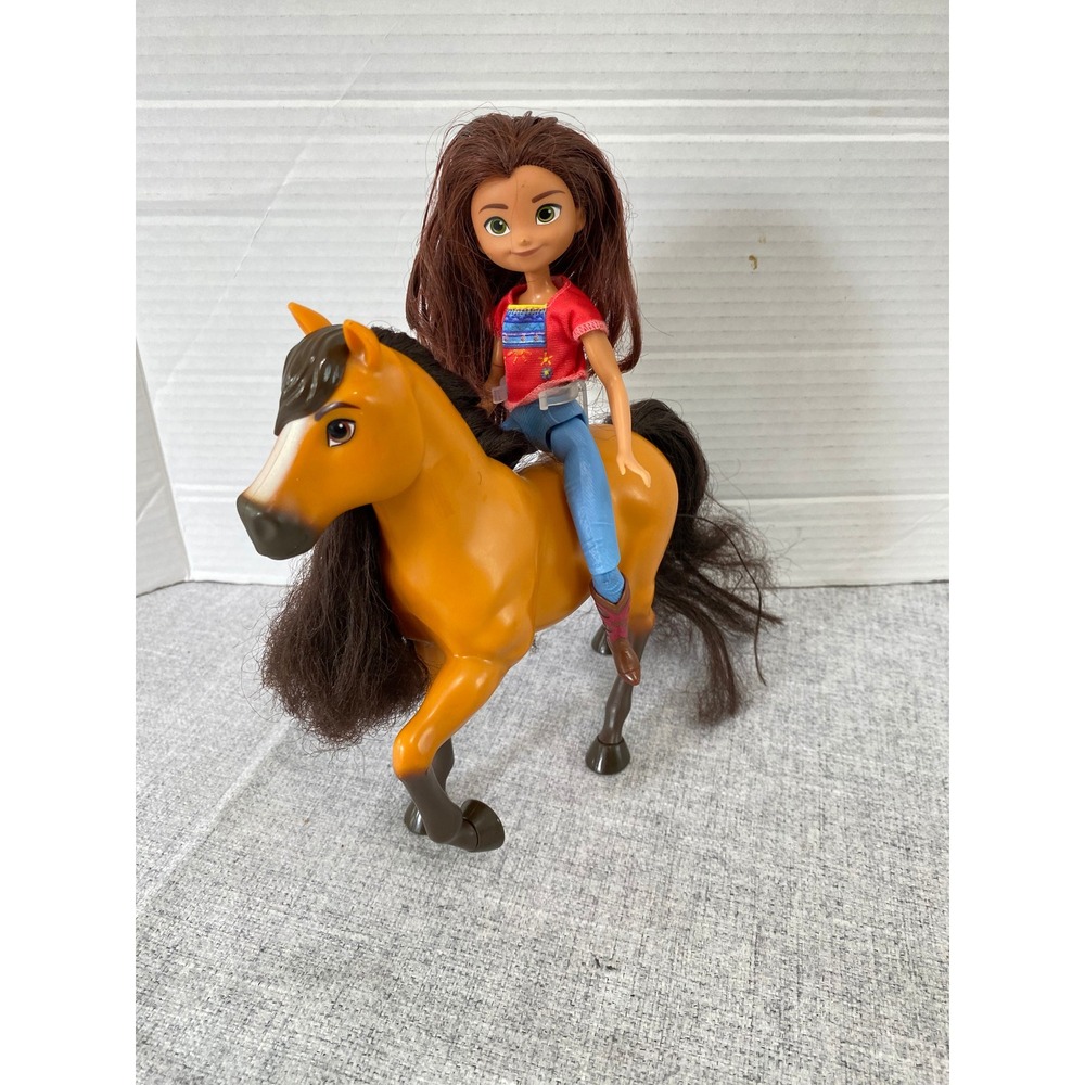 Mattel Spirit Untamed Lucky and Spirit Doll Set Kids OS Tan Excellent GXF21